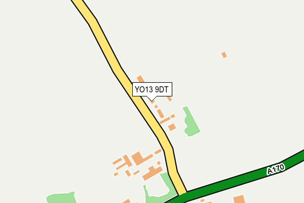 YO13 9DT map - OS OpenMap – Local (Ordnance Survey)
