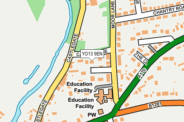 YO13 9EN map - OS OpenMap – Local (Ordnance Survey)