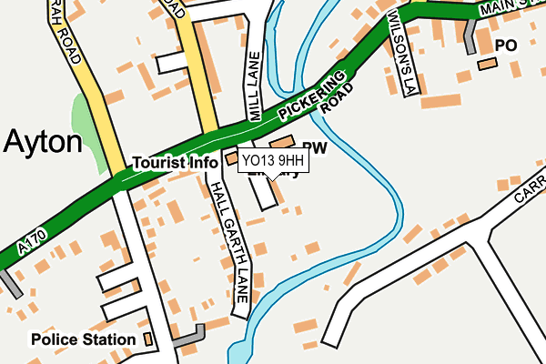 YO13 9HH map - OS OpenMap – Local (Ordnance Survey)