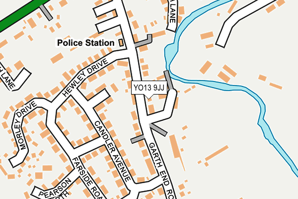 YO13 9JJ map - OS OpenMap – Local (Ordnance Survey)