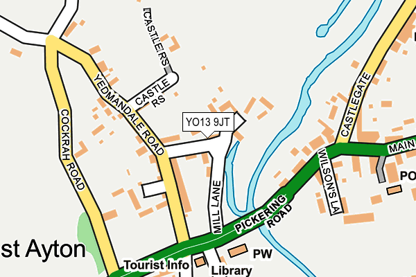 YO13 9JT map - OS OpenMap – Local (Ordnance Survey)