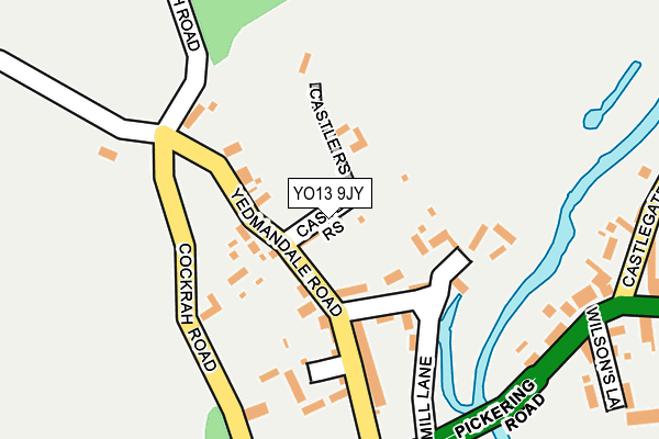 YO13 9JY map - OS OpenMap – Local (Ordnance Survey)