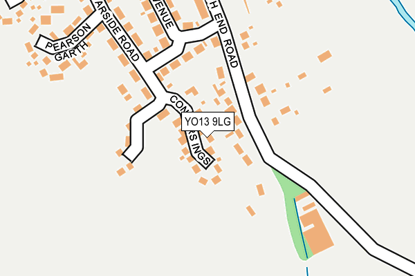 YO13 9LG map - OS OpenMap – Local (Ordnance Survey)