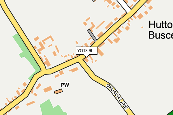 YO13 9LL map - OS OpenMap – Local (Ordnance Survey)