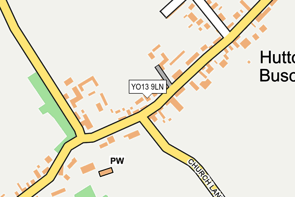 YO13 9LN map - OS OpenMap – Local (Ordnance Survey)