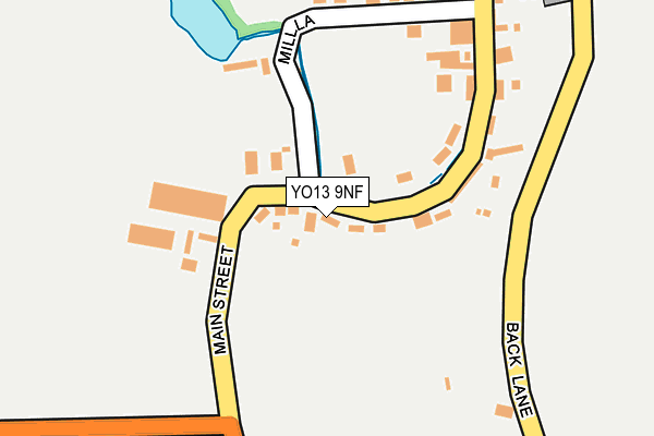 YO13 9NF map - OS OpenMap – Local (Ordnance Survey)