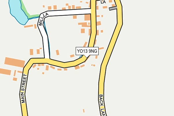 YO13 9NG map - OS OpenMap – Local (Ordnance Survey)