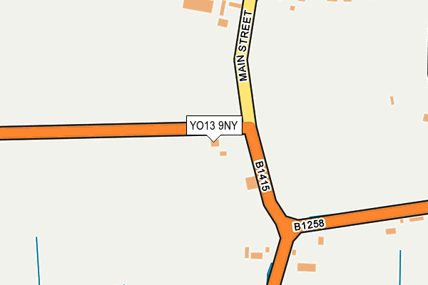 YO13 9NY map - OS OpenMap – Local (Ordnance Survey)