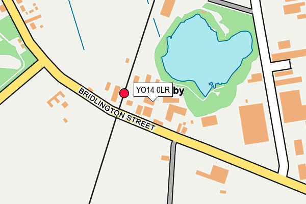 YO14 0LR map - OS OpenMap – Local (Ordnance Survey)