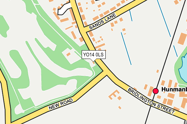YO14 0LS map - OS OpenMap – Local (Ordnance Survey)