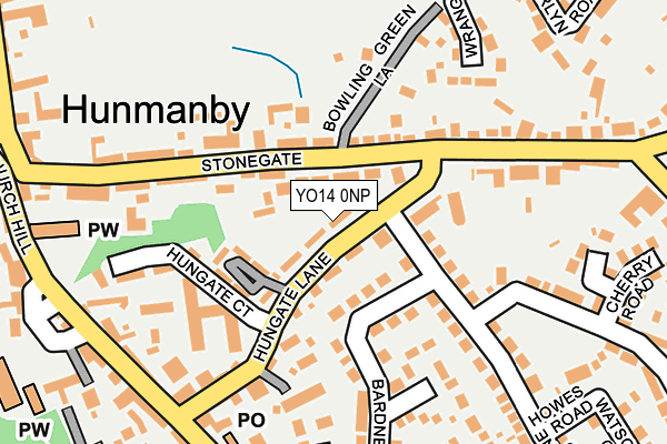 YO14 0NP map - OS OpenMap – Local (Ordnance Survey)