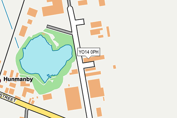 YO14 0PH map - OS OpenMap – Local (Ordnance Survey)