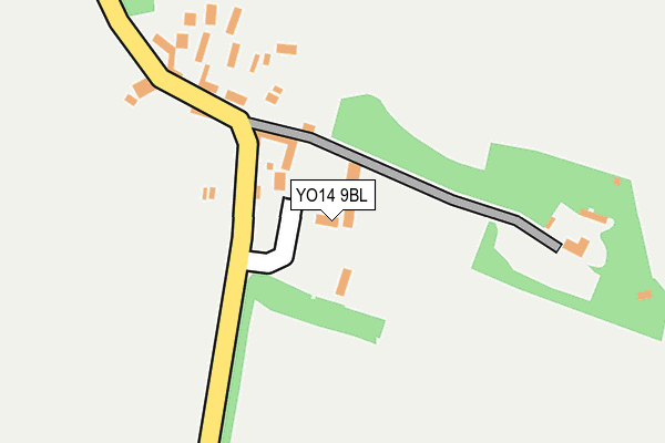 YO14 9BL map - OS OpenMap – Local (Ordnance Survey)