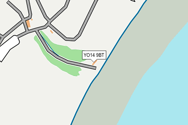 YO14 9BT map - OS OpenMap – Local (Ordnance Survey)