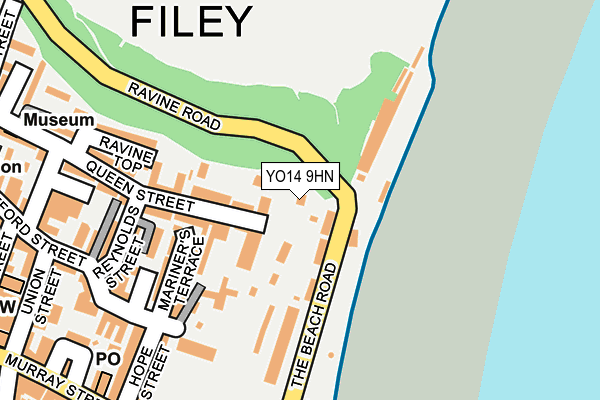 YO14 9HN map - OS OpenMap – Local (Ordnance Survey)