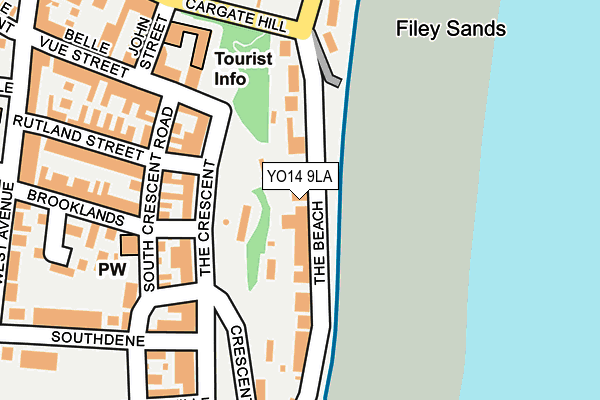 Map of THE LANDINGS MANAGEMENT (FILEY) LIMITED at local scale