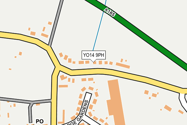 YO14 9PH map - OS OpenMap – Local (Ordnance Survey)