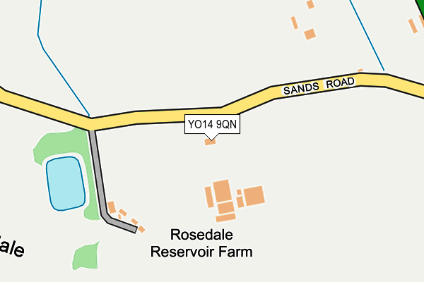 YO14 9QN map - OS OpenMap – Local (Ordnance Survey)