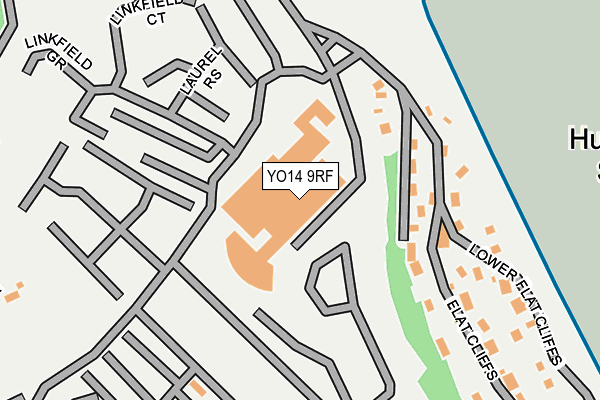 YO14 9RF map - OS OpenMap – Local (Ordnance Survey)