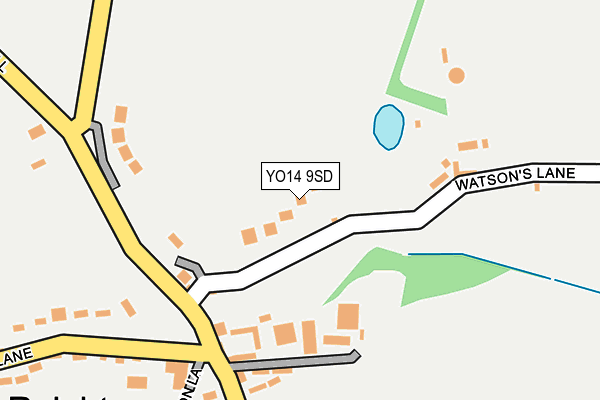 YO14 9SD map - OS OpenMap – Local (Ordnance Survey)