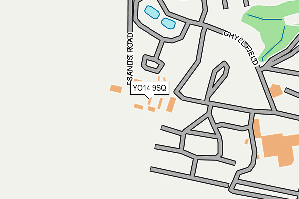 YO14 9SQ map - OS OpenMap – Local (Ordnance Survey)