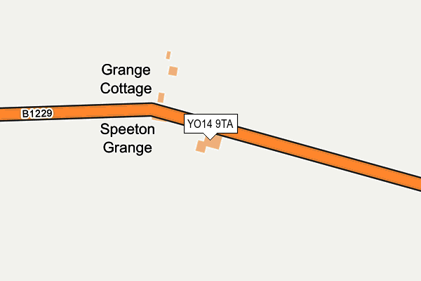 YO14 9TA map - OS OpenMap – Local (Ordnance Survey)