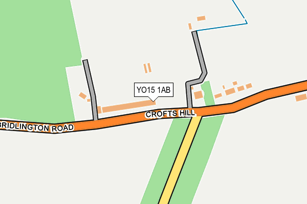 YO15 1AB map - OS OpenMap – Local (Ordnance Survey)