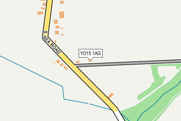 YO15 1AG map - OS OpenMap – Local (Ordnance Survey)