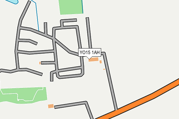 YO15 1AH map - OS OpenMap – Local (Ordnance Survey)