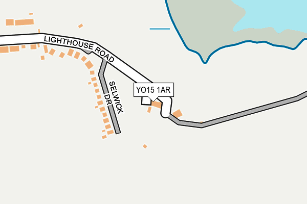 YO15 1AR map - OS OpenMap – Local (Ordnance Survey)