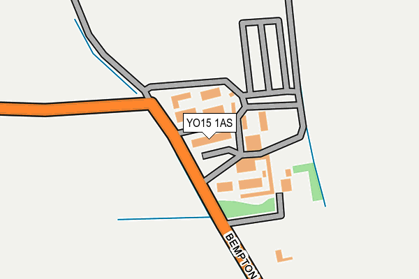 YO15 1AS map - OS OpenMap – Local (Ordnance Survey)