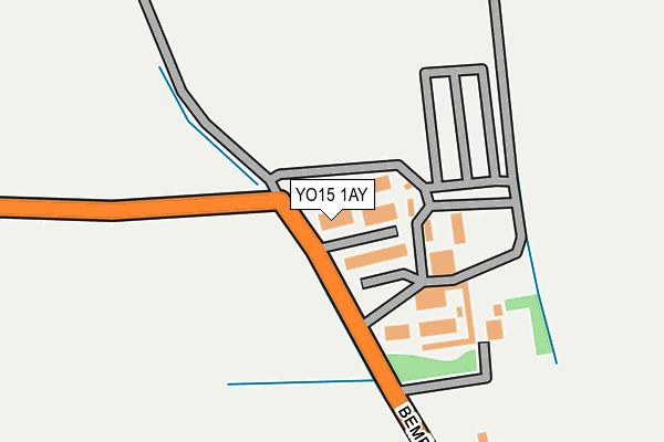 YO15 1AY map - OS OpenMap – Local (Ordnance Survey)