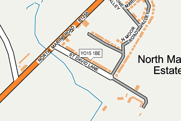 YO15 1BE map - OS OpenMap – Local (Ordnance Survey)