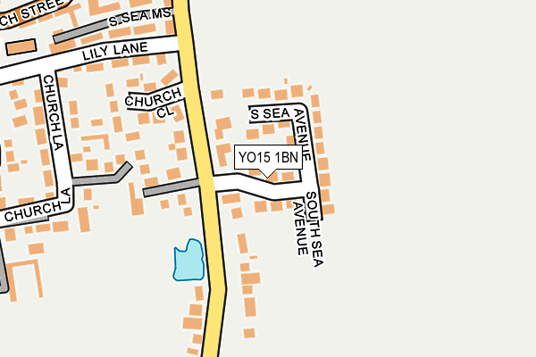 YO15 1BN map - OS OpenMap – Local (Ordnance Survey)