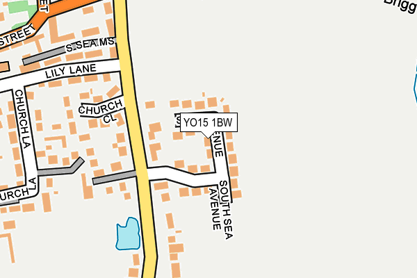 YO15 1BW map - OS OpenMap – Local (Ordnance Survey)