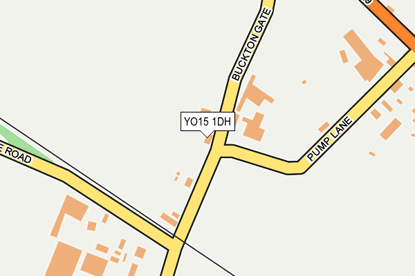 YO15 1DH map - OS OpenMap – Local (Ordnance Survey)