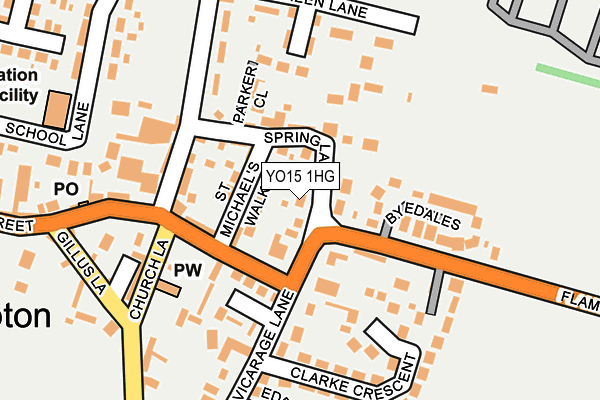 YO15 1HG map - OS OpenMap – Local (Ordnance Survey)