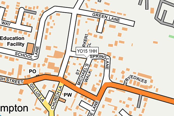 YO15 1HH map - OS OpenMap – Local (Ordnance Survey)