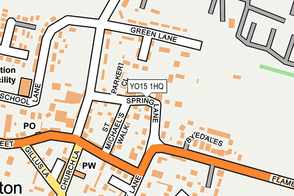 YO15 1HQ map - OS OpenMap – Local (Ordnance Survey)