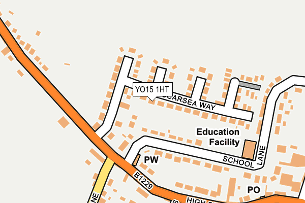 YO15 1HT map - OS OpenMap – Local (Ordnance Survey)