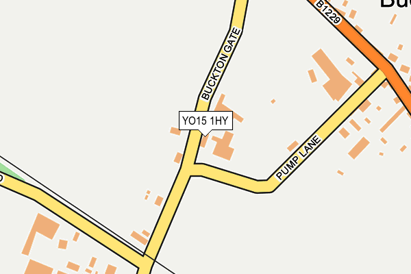 YO15 1HY map - OS OpenMap – Local (Ordnance Survey)