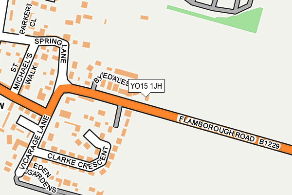 YO15 1JH map - OS OpenMap – Local (Ordnance Survey)
