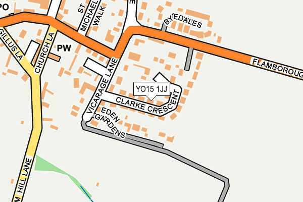 YO15 1JJ map - OS OpenMap – Local (Ordnance Survey)