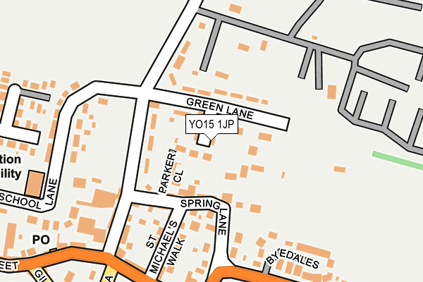 YO15 1JP map - OS OpenMap – Local (Ordnance Survey)