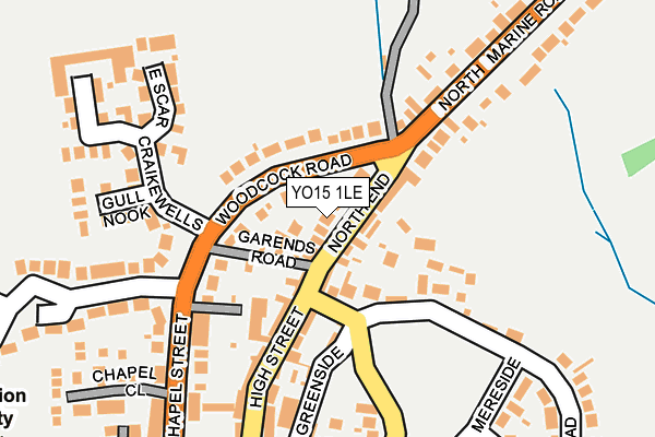 YO15 1LE map - OS OpenMap – Local (Ordnance Survey)