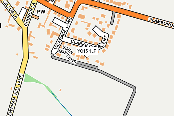 YO15 1LP map - OS OpenMap – Local (Ordnance Survey)