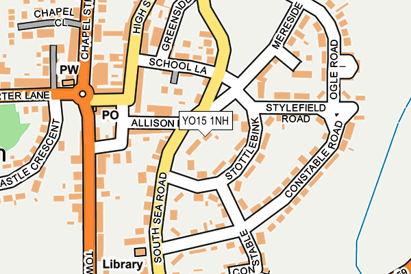 YO15 1NH map - OS OpenMap – Local (Ordnance Survey)