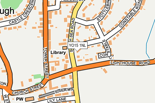 YO15 1NL map - OS OpenMap – Local (Ordnance Survey)