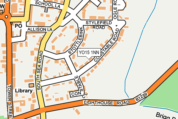 YO15 1NN map - OS OpenMap – Local (Ordnance Survey)