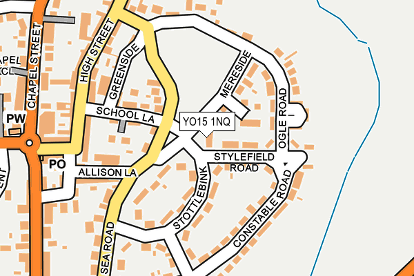 YO15 1NQ map - OS OpenMap – Local (Ordnance Survey)